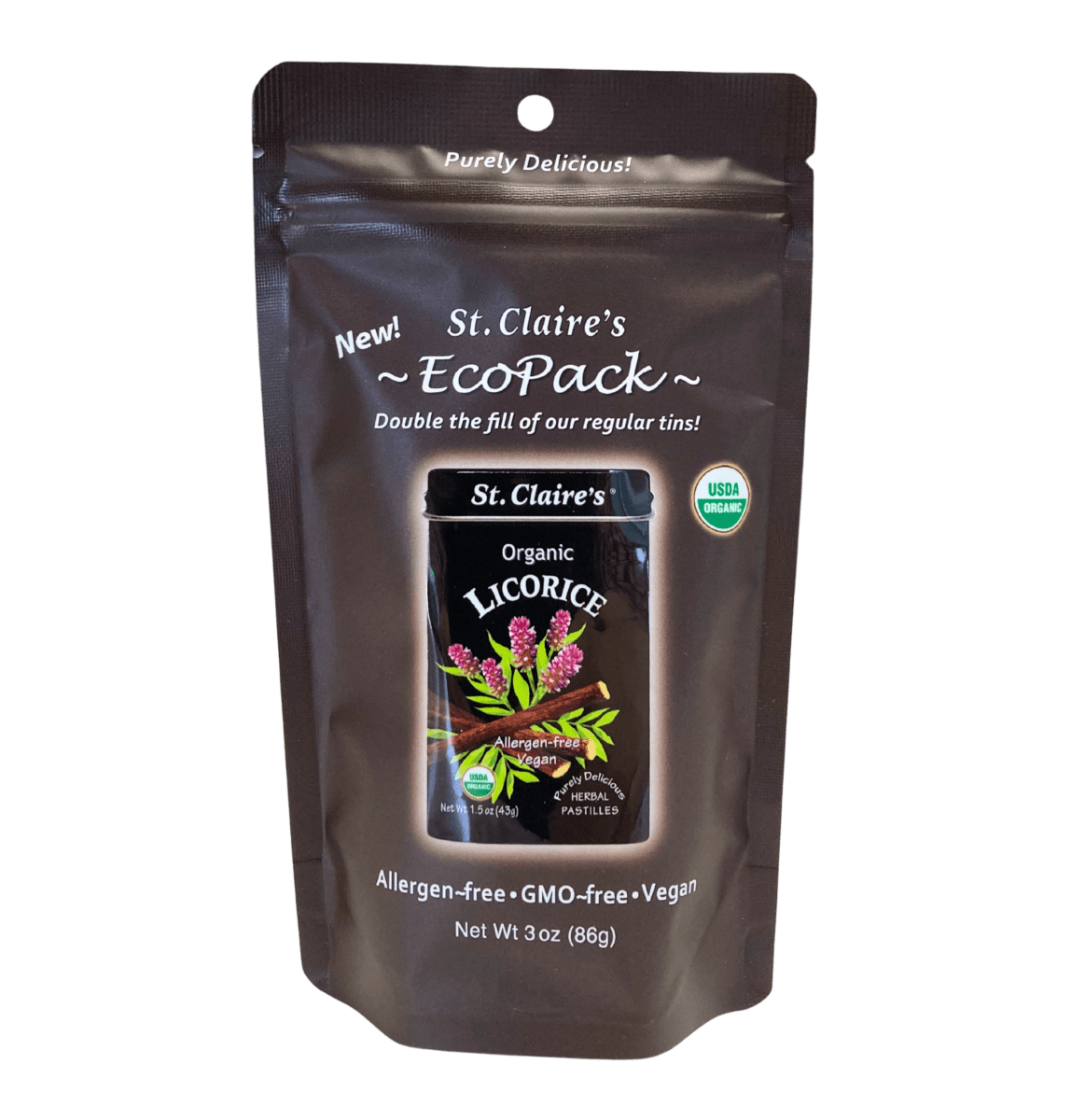 Licorice Pastilles, Organic, 3 oz