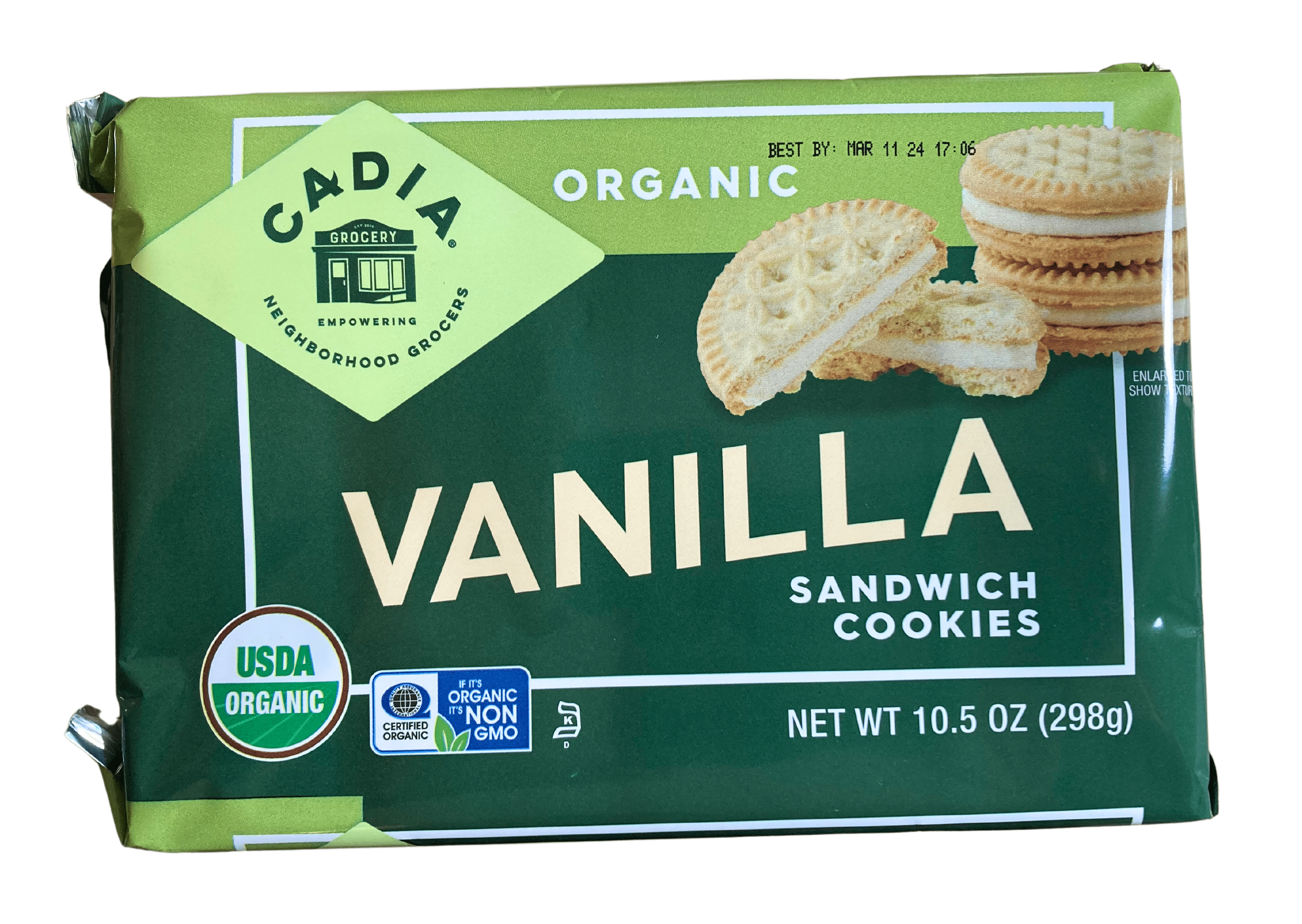 Sandwich Cookies, Organic, Cadia