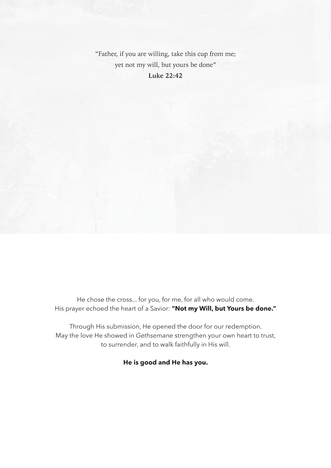 'Gethsemane' Easter Greeting Card