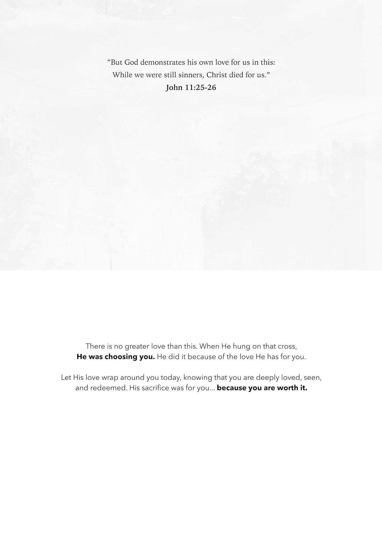 'Love's True Story' Easter Greeting Card