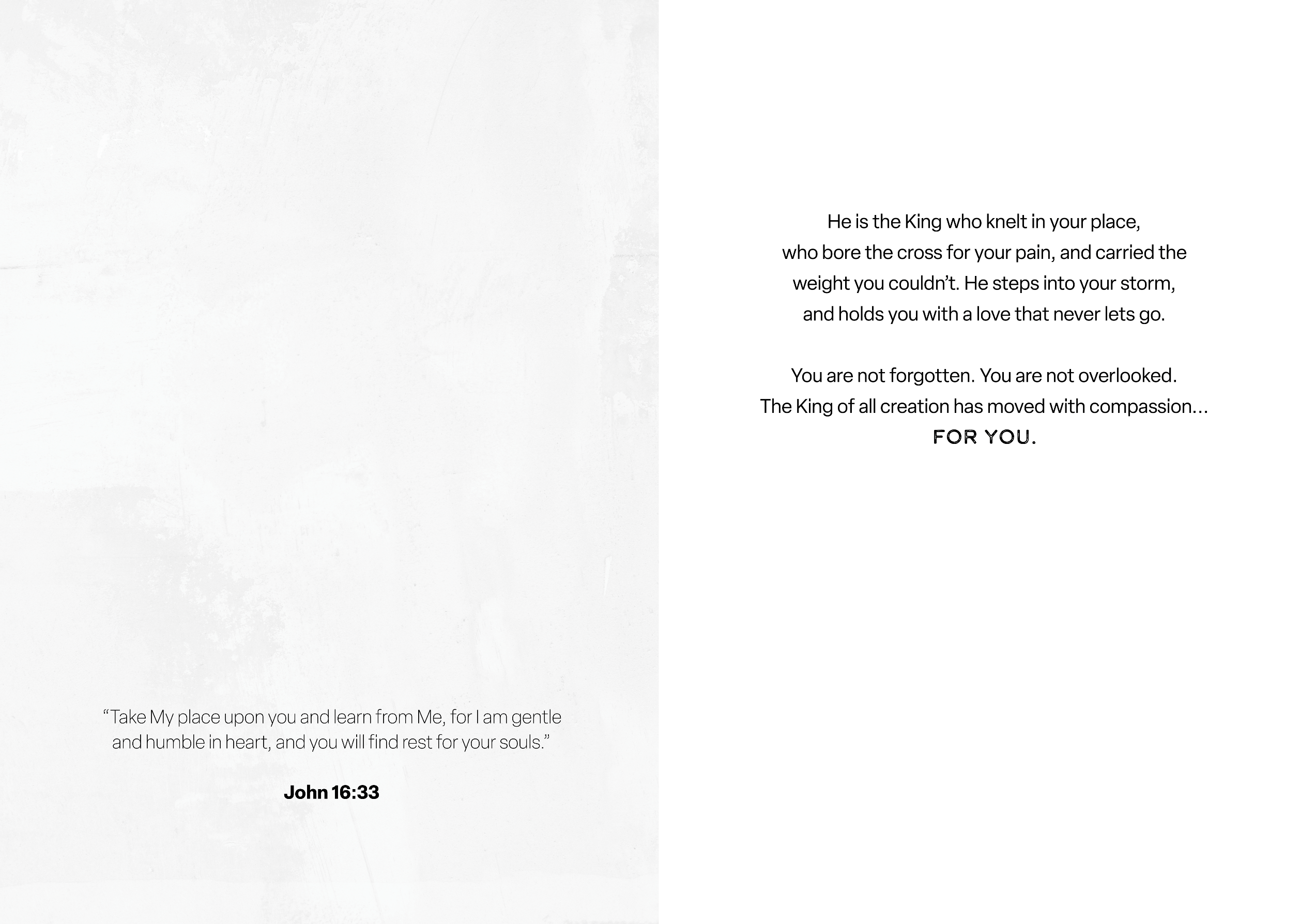 'Compassion of a King' Easter Greeting Card