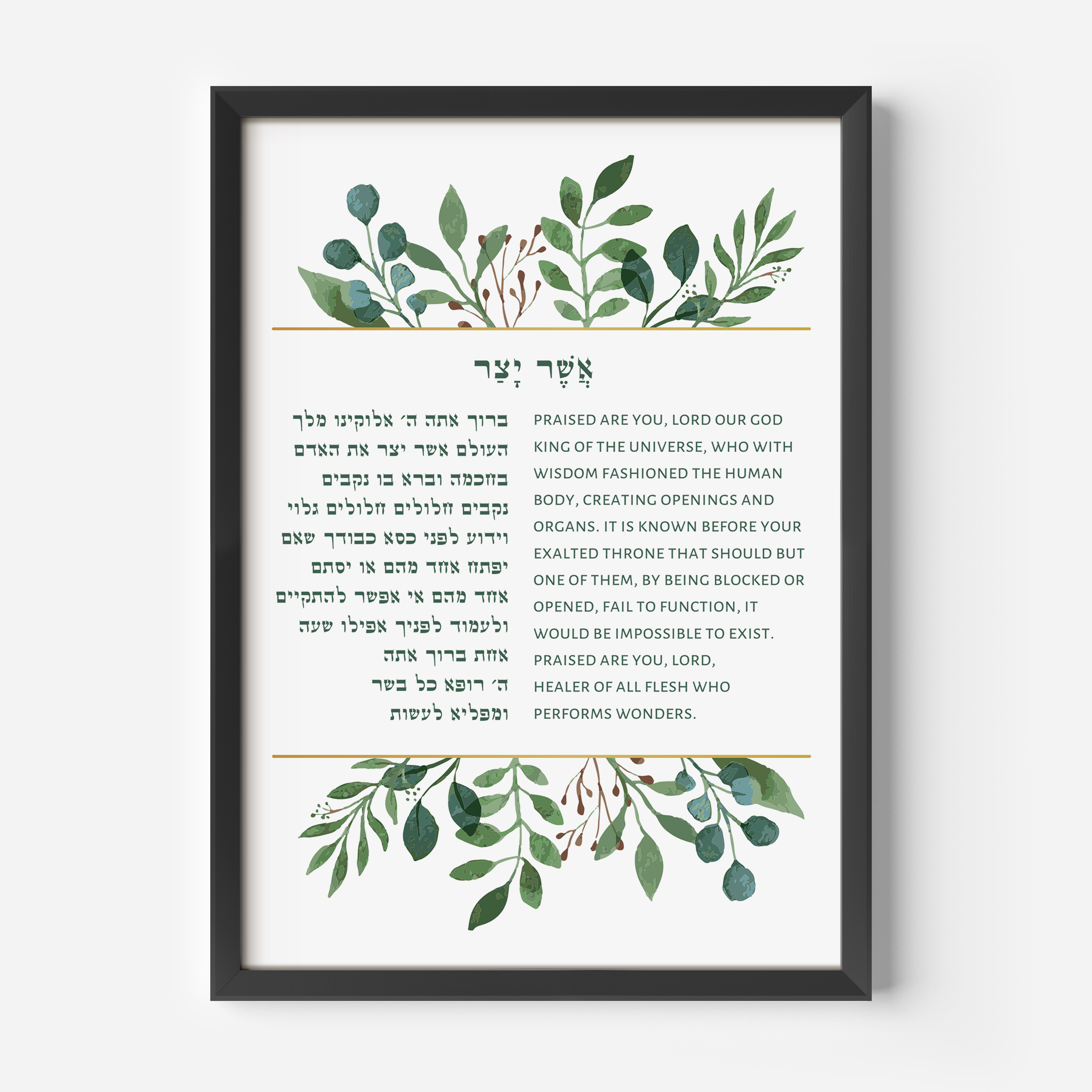 Asher Yatzar Bracha