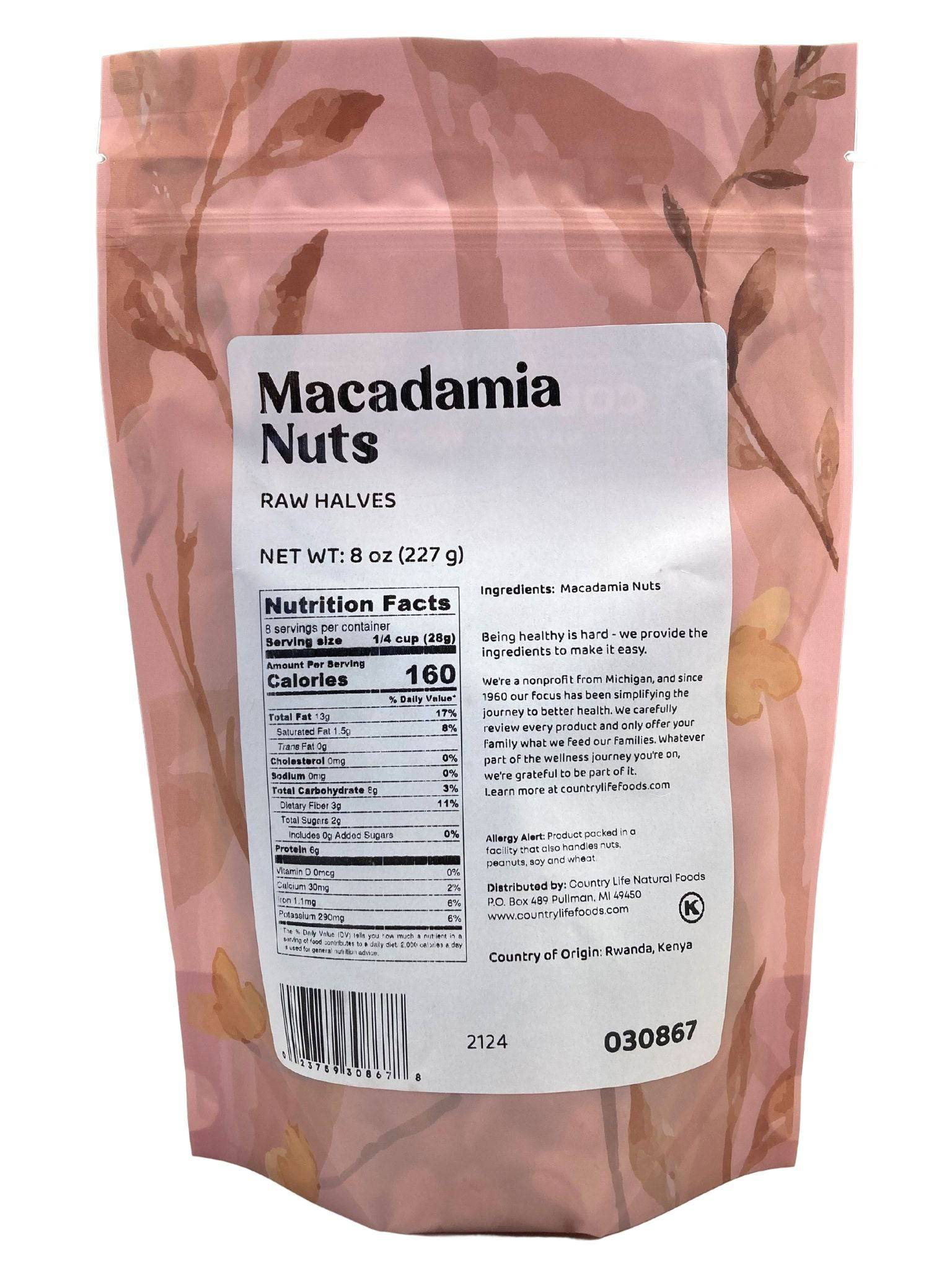 Macadamia Nuts, Halves